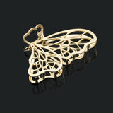 Geometric Leaves Metal Hair Claw for Women