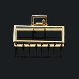 Geometric Leaves Metal Hair Claw for Women