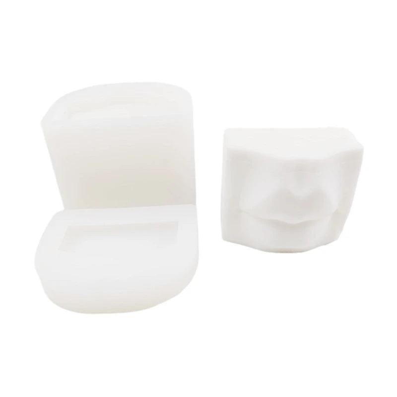 Geometric Lip Cup Shape Flower Pot Silicone Mold