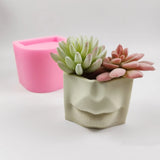 Geometric Lip Cup Shape Flower Pot Silicone Mold