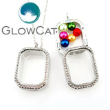 Geometric Magnetic Beads Locket Pearl Cage Pendant Necklace