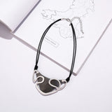 Geometric Metal Necklace Triangle Pendants Chokers
