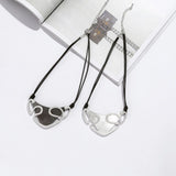 Geometric Metal Necklace Triangle Pendants Chokers