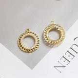 Geometric Pearl Hollow Lace Love Pendant, DIY Earrings Accessories