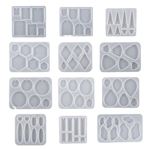 Geometric Pendant Silicone Mold for Resin Casting