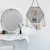 Polygonal Wrought Iron Jewelry Display Stand