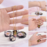 Round Keychain Silicone Mold DIY Pendant Necklace Jewelry Mold