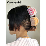 Geometric Spiral Hair Claw Acrylic Hairpin for Women