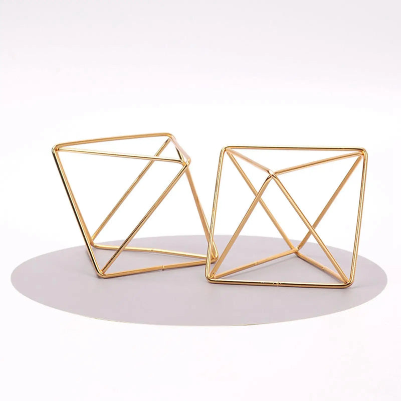 Geometric Earring Holder Stand, Metal Display Rack for Women Girls