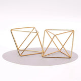 Geometric Earring Holder Stand, Metal Display Rack for Women Girls
