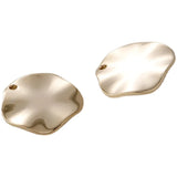Copper Plated Geometric Wave Discs DIY Jewelry Accessory