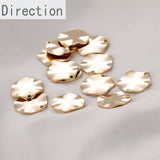 Copper Plated Geometric Wave Discs DIY Jewelry Accessory