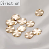 Copper Plated Geometric Wave Discs DIY Jewelry Accessory