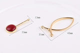 Geometric Alloy Electroplated Leather Earring Material Pack