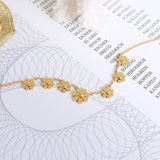 Geometric Flower Foot Chain Anklet Stainless Steel Women's Accessories