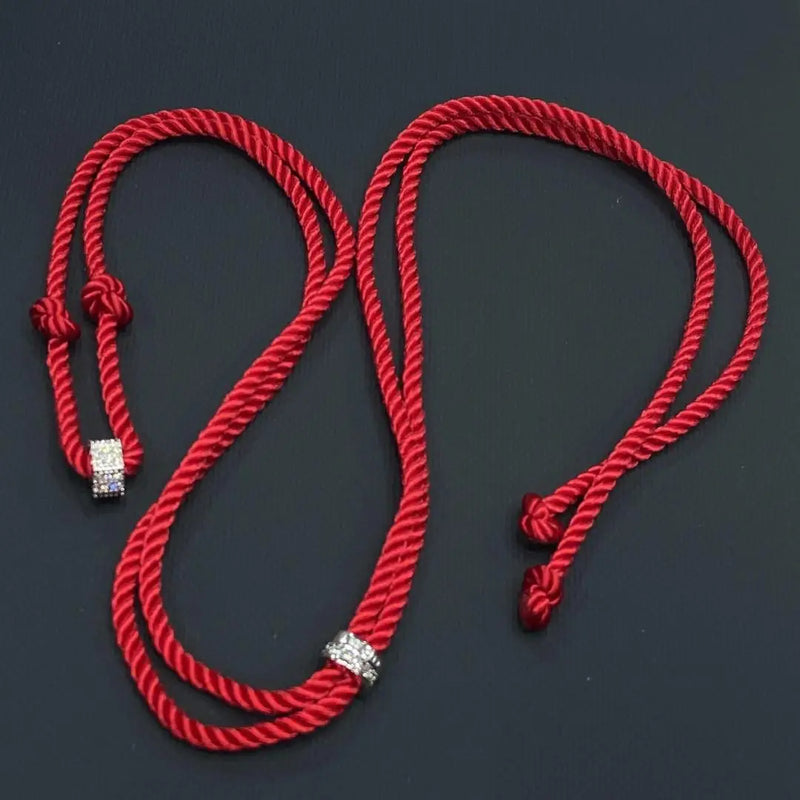 Geometric Pendant Rope Choker Necklace Couple Jewelry