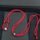 Geometric Pendant Rope Choker Necklace Couple Jewelry