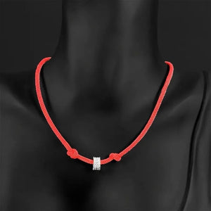 Geometric Pendant Rope Choker Necklace Couple Jewelry