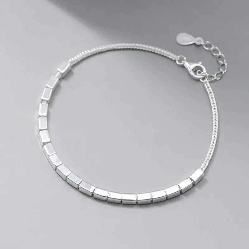 Geometric Square Ins Bracelet Women Smooth Knitting Advanced Sense Version