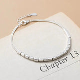 Geometric Square Ins Bracelet Women Smooth Knitting Advanced Sense Version