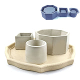 Square Round Flowerpot Mold Silicone Resin Molds