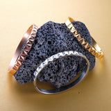 Stainless Steel Triangle Bracelet Plated Cuff Bangle Women's Jewelry