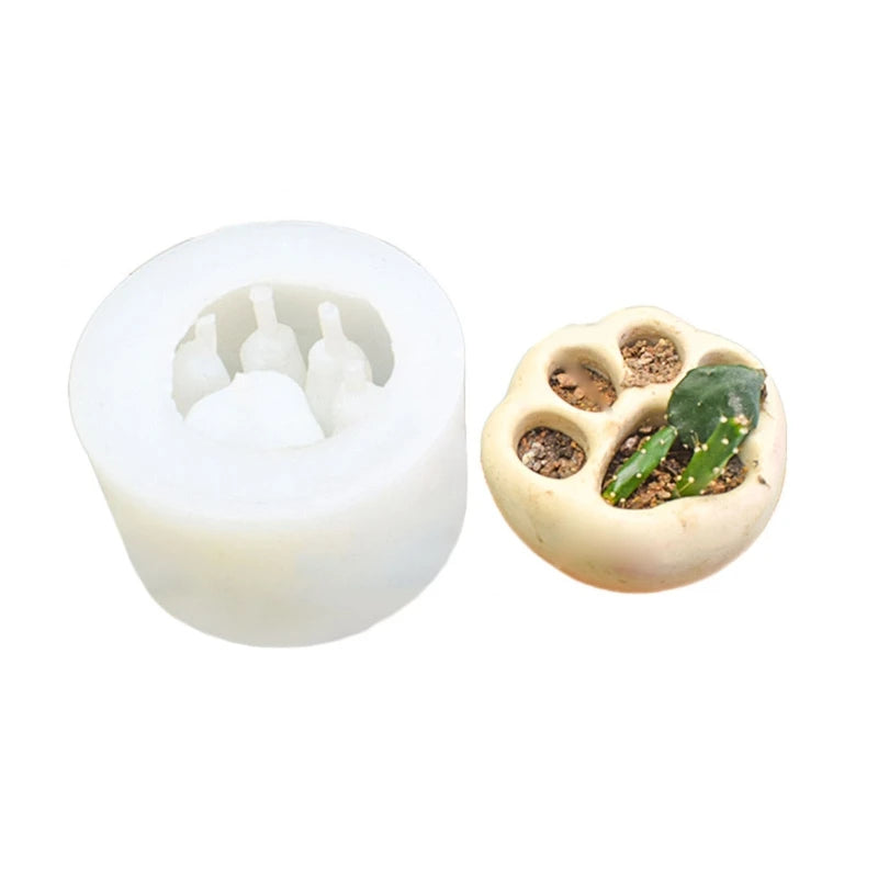 Geometric Succulent Flower Pot Silicone Mold Epoxy Storage Mold