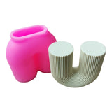 Geometric U-Shaped Candle Mold 3D Abstract Architectural Resin Moulds