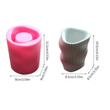Geometric Wave Twisted Gypsum Silicone Molds Storage Box Mold