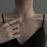 Geometric Ball Necklace Collarbone Chain Cold Wind Wild Necklace Women