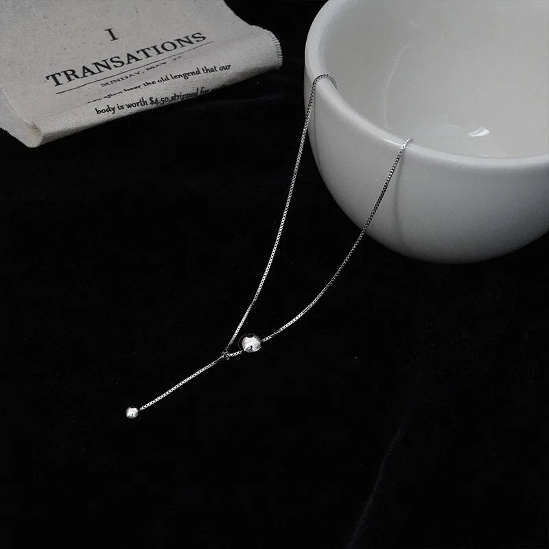 Geometric Ball Necklace Collarbone Chain Cold Wind Wild Necklace Women