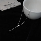Geometric Ball Necklace Collarbone Chain Cold Wind Wild Necklace Women