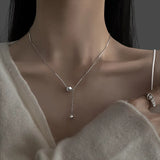 Geometric Ball Necklace Collarbone Chain Cold Wind Wild Necklace Women