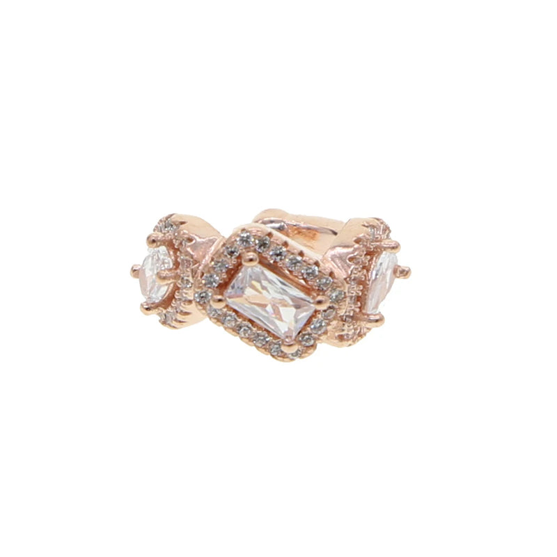 Geometric CZ Clip On Earring No Piercing Ear Cuff for Women