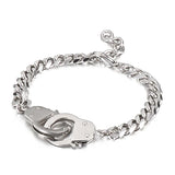 Geometric Interlocking Hipster Stainless Steel Bracelet