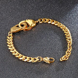 Geometric Interlocking Bracelet Stainless Steel Hipster Rap Jewelry
