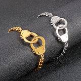 Geometric Interlocking Hipster Stainless Steel Bracelet