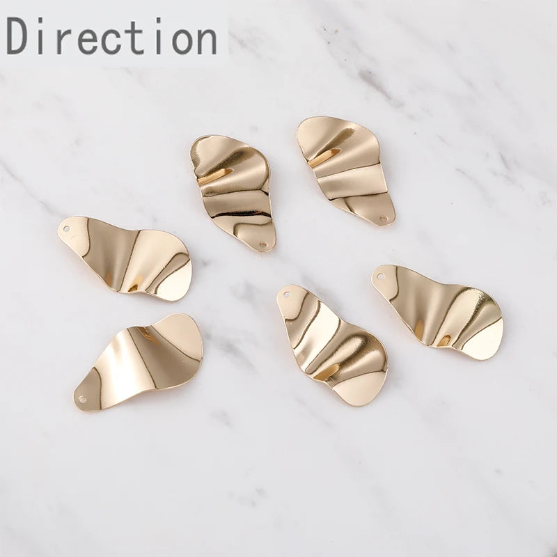 Geometric Ellipse Copper Earrings