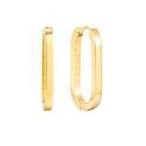 Geometric Oval Stainless Steel Earrings Exaggerated Boutique