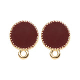 Geometric Rectangular Round Ellipse Oil Drip DIY Earrings Accessories