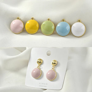 18mm Alloy Drop Oil Charms DIY Jewelry Earrings/Necklace Pendants