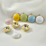 18mm Alloy Drop Oil Charms DIY Jewelry Earrings/Necklace Pendants