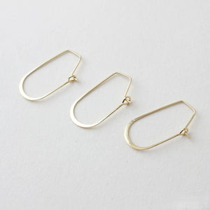 Geometric Copper Plated 18K Earrings
