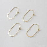 Geometric Copper Plated 18K Earrings