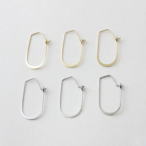 Geometric Copper Plated 18K Earrings