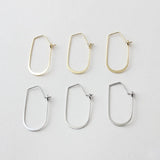 Geometric Copper Plated 18K Earrings