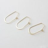 Geometric Copper Plated 18K Earrings