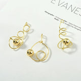 Geometric Irregular Line Alloy Charms 30pcs DIY Earrings Pendants