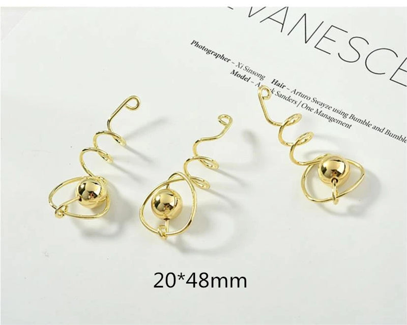 Geometric Irregular Line Alloy Charms 30pcs DIY Earrings Pendants