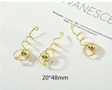 Geometric Irregular Line Alloy Charms 30pcs DIY Earrings Pendants
